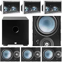 Kit Home 7.1 AAT - 3 cxs LCR A100 + 4cxs LRE100 + Sub Comp Cube 8