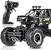 Macchina Telecomandata 4WD Bambini Ricaricabile Batteria Waterproof con Batterie Ricaricabili Professionale Regalo Giocattolo Ribaltabile Radiocomandata Gara Sterrato Monster Truck (Nero)