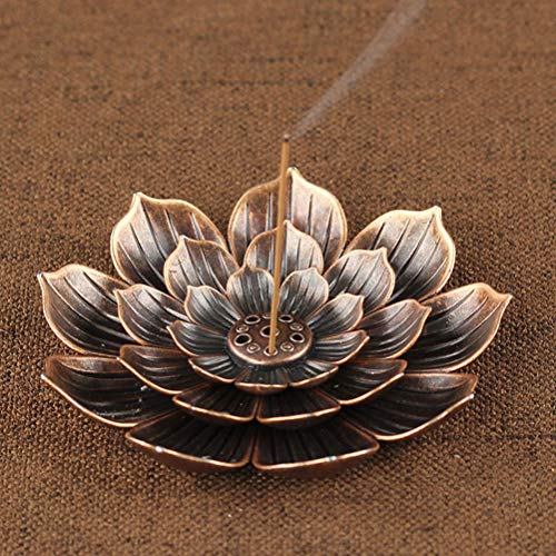 Quemador De Incienso, Soporte para Varilla De Incienso Lotus, Soporte para Aromaterapia De Metal De Aleación Mini De 6 Agujeros, Quemador De Incienso, Soporte para Quemador De Incienso De Buda Cover