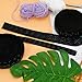 Non-Slip Silicone Gripper Elastic Band for Clothing, Black Wave Silicone Tape for Garment Sewing, Waistbands, DIY Projects, 0.8