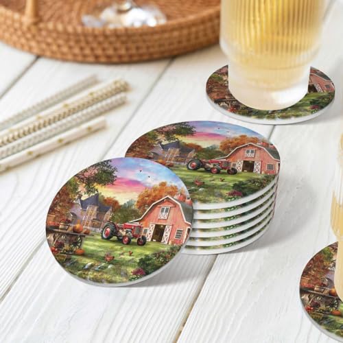 Dessous de verre en céramique et liège de qualité supérieure avec support design