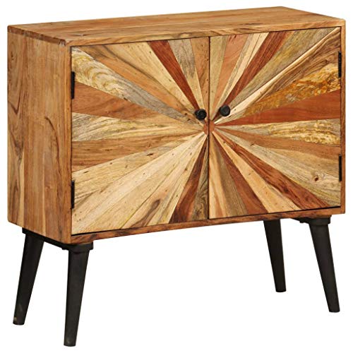 vidaXL Buffet Bois de Manguier Massif Commode Armoire Rangement Table Appoint