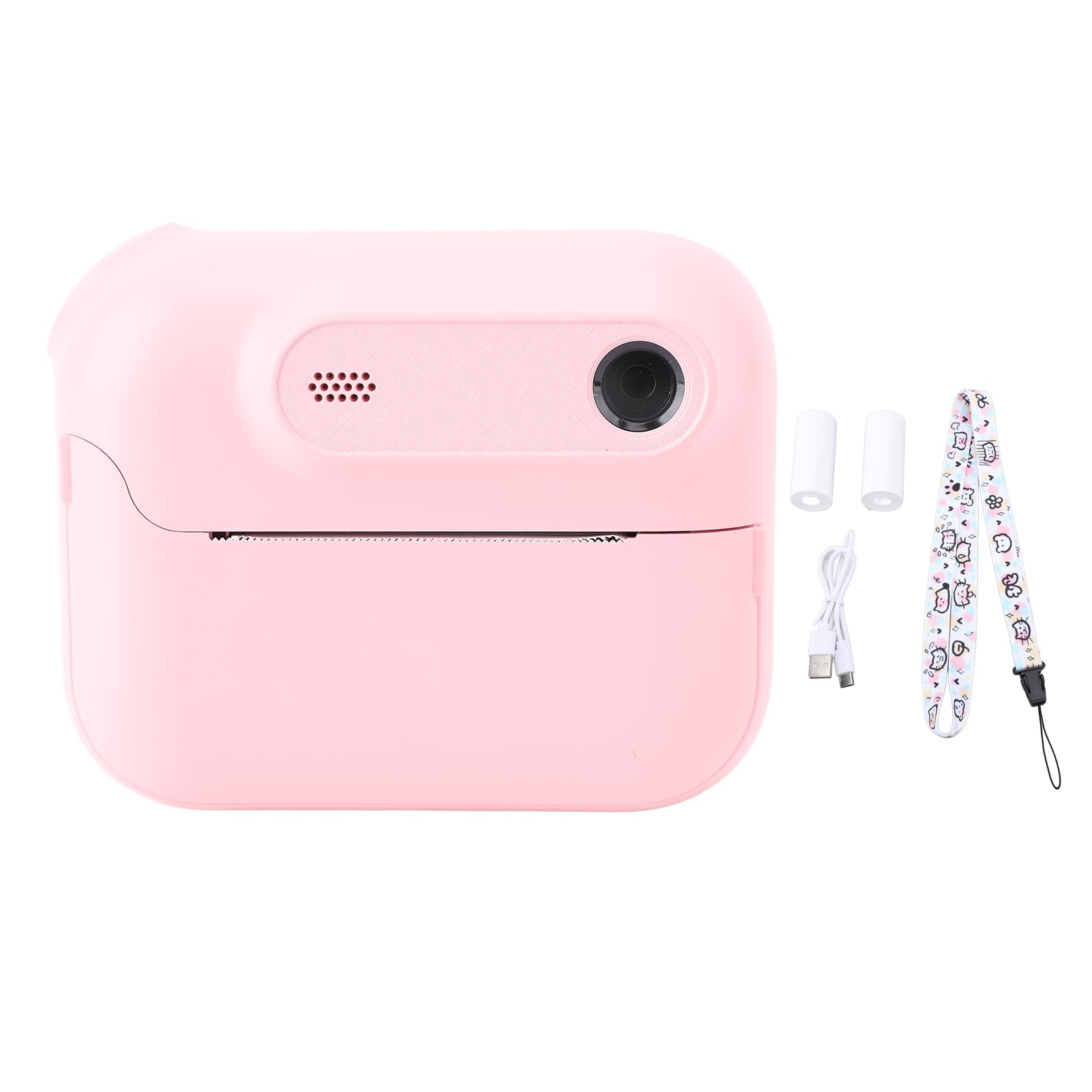 Instant Print Camera for Kids, 48MP 1080P 6X Zoom Portable Travel Print Digital Camera with MP3 Game Functions, Holiday Birthday Xmas Gifts (Pink)-picture-29