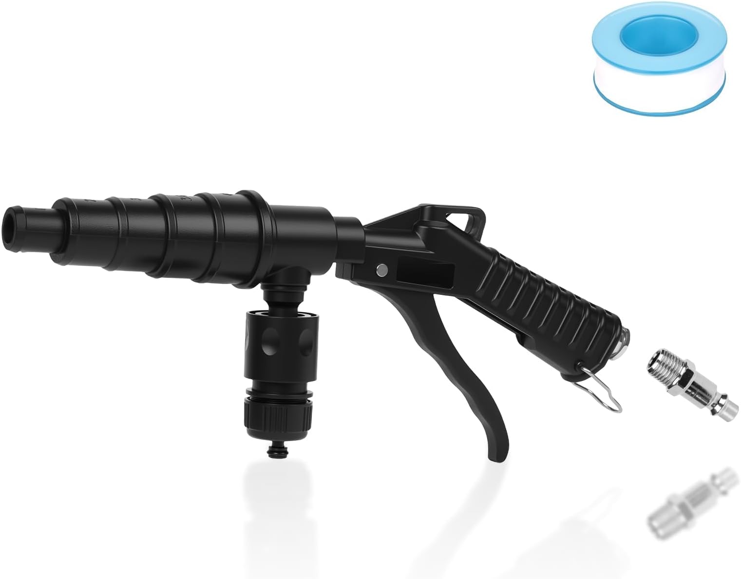 Coolant System Flush Gun, Heater Core Flush Kit, Radiator/Cooling System Flusher Tool Air & Water Combo Flushing Set, Nozzles Fit 19-40 mm Hoses