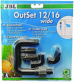 JBL OutSet wide 60155 Auslaufrohr Komplett-Set mit Breitstrahlrohr für Außenfilter von Aquarien