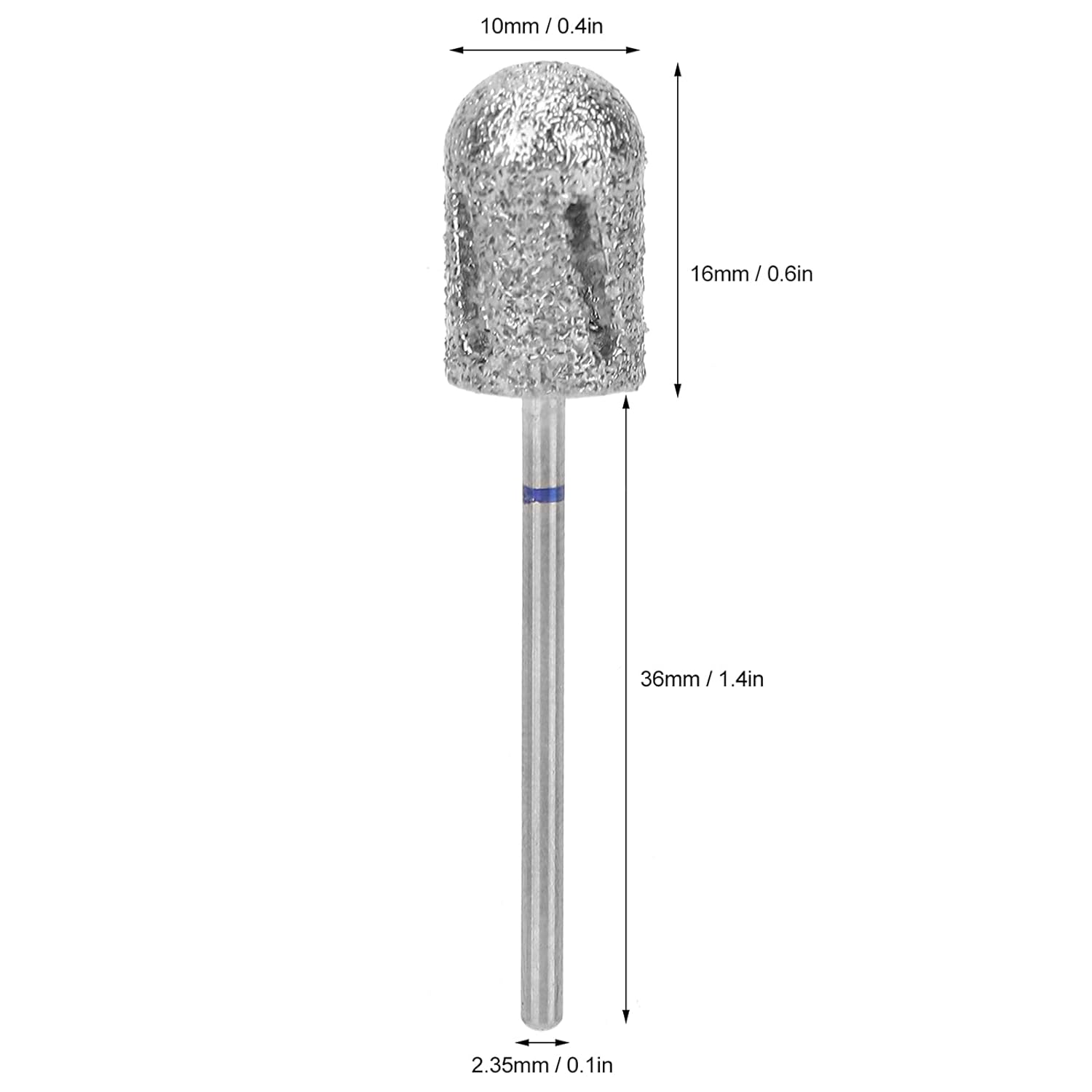 Drill Bit Safety Enough to Use,Stainless Steel Pedicure Drill Bit for Foot Calluses,Foot Nail Drill Bit Polishing Head Accessories for Repair Foot Skin(A1C)