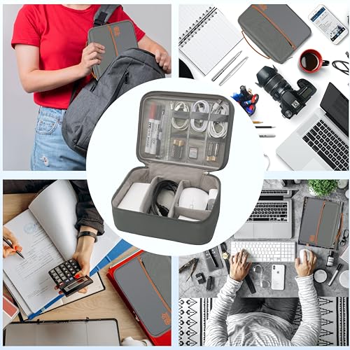 Image of Electronics Organizer,Travel Cord Organizer Pouch,Cable Organizer Bags