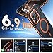 Magnetic 3 in 1 for iPhone 17 Pro Max Case, [Omni-Directional Protection] with 1x Screen Protector + 1x Camera Cover, [Seamless Work with Magsafe] Protective Case for iPhone 17 Pro Max Cosmic Orange