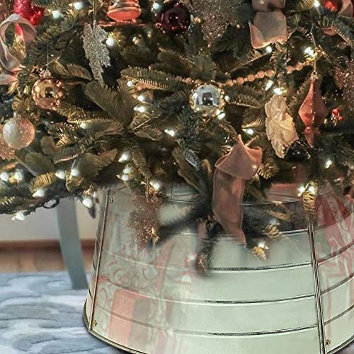 Blissun Christmas Tree Collar, Metal Christmas Tree Ring, Willow Tree Skirt For Christmas Tree Decorations thumb #4
