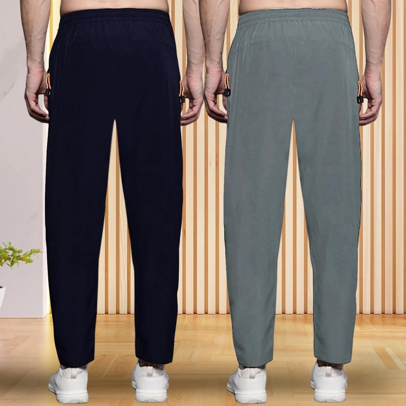 Image of Pinkmint Combo Track Pant for Men Soild with Pocket Active Wear ll Gym Wear (Pack of 2)