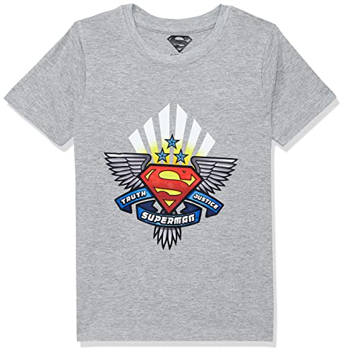 Image of Superman Boy's Cartoon Regular T-Shirt (WBSMBCT005.4 4-5Y)