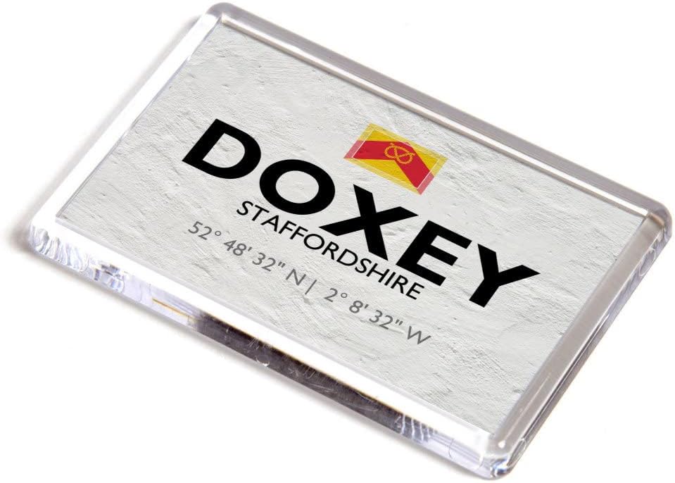 FRIDGE MAGNET - Doxey, Staffordshire - Lat/Long SJ9023