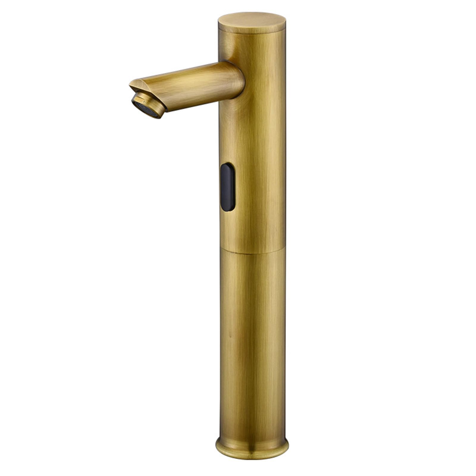 ZYCHSJXA Touchless Bathroom Faucet Antique Tall Sink Mixer Taps 1 Hole Hot and Cold Water Tap Brass