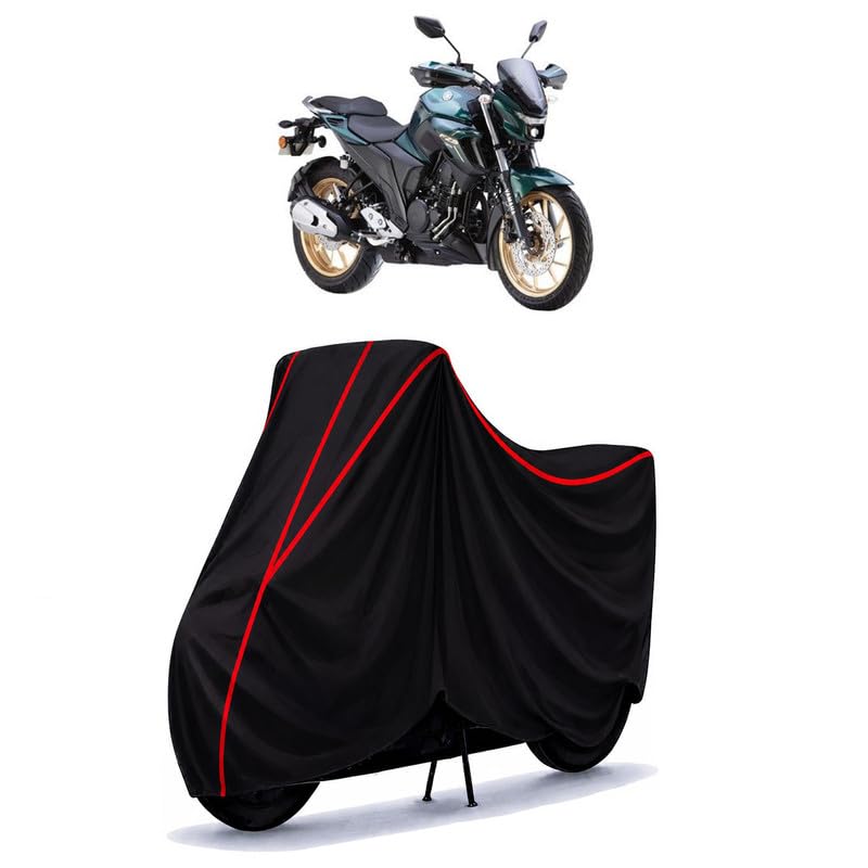 Image of FZ-FI Water Resistant Bike Cover for All Motorcycles & Scooters | Heavy Duty Premium Taffeta Fabric | UV Protection, Dustproof, Scratchproof | All Weather Two Wheeler Body Cover with Elastic Bottom