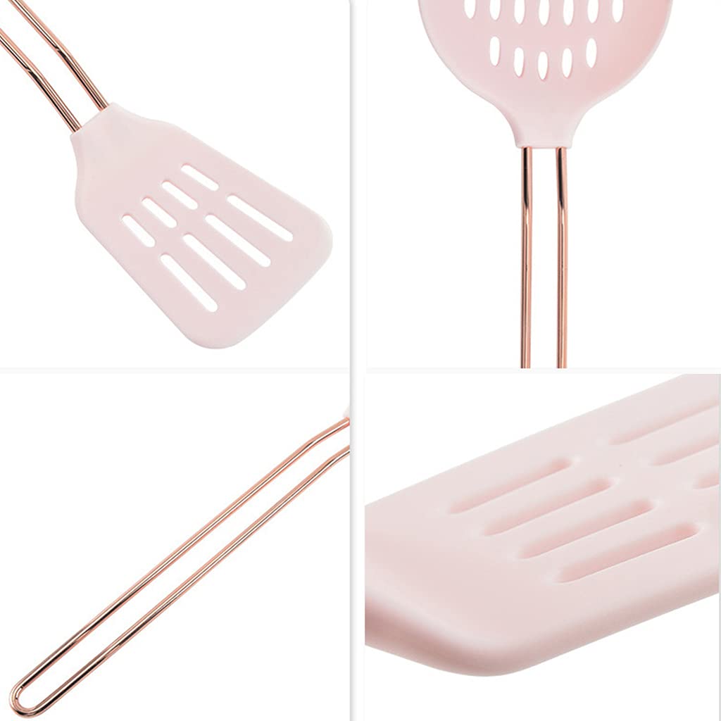 Kochspatel-Set mit Edelstahlgriff, Küchenhelfer-Set