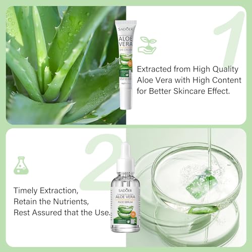 12PCS Skin Care Gift Sets for Teenage Girls Aloe Vera Skincare for Women Simple Pamper Face Care Kit for Teen - Image 2