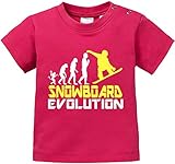 EZYshirt® Snowboard Evolution Baby T-Shirt