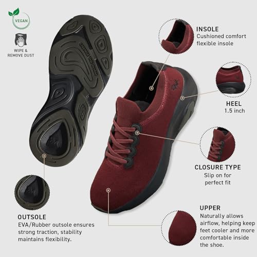 Image of Neeman's Lush Glider Sneakers for Men and Women | Sporty Shoes with Eco-Friendly Viscose Upper, CushyWalk Cushioning, Lightweight EVA Sole, Pressure-Mapped Grip, All-Day Comfort