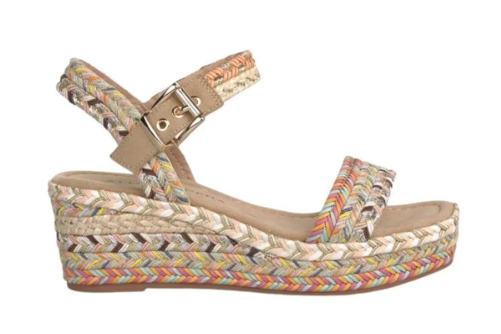 Sandalia con cuña Alma en Pena V2650900 demujer Trenzadas Esparto - Mujer
