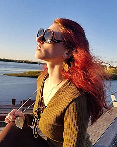 Fecsiory 12 Pcs Long Pendant Necklace for Women, Gold Bar Feather Triangle Leaf Lock Tassel Y Necklace Jewelry Set3