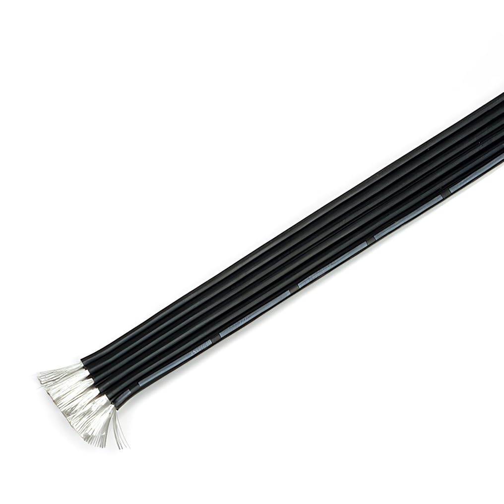 Cable paralelo de silicona supersuave, 6 pines, resistente a altas temperaturas, frío, 10 metros Conectores(22AWG)