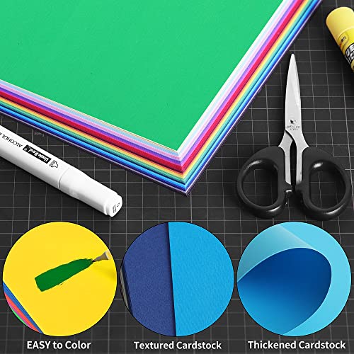 60 Sheets Textured Colored Cardstock - 8.5 X 11.0 Inch / 30 Colors 85Ib 230Gsm 21.6 X 27.9 Cm Heavyweight Card Paper For Diy Card Art Paper Crafting Scrapbook Festive Decor Uap14 #TOP4
