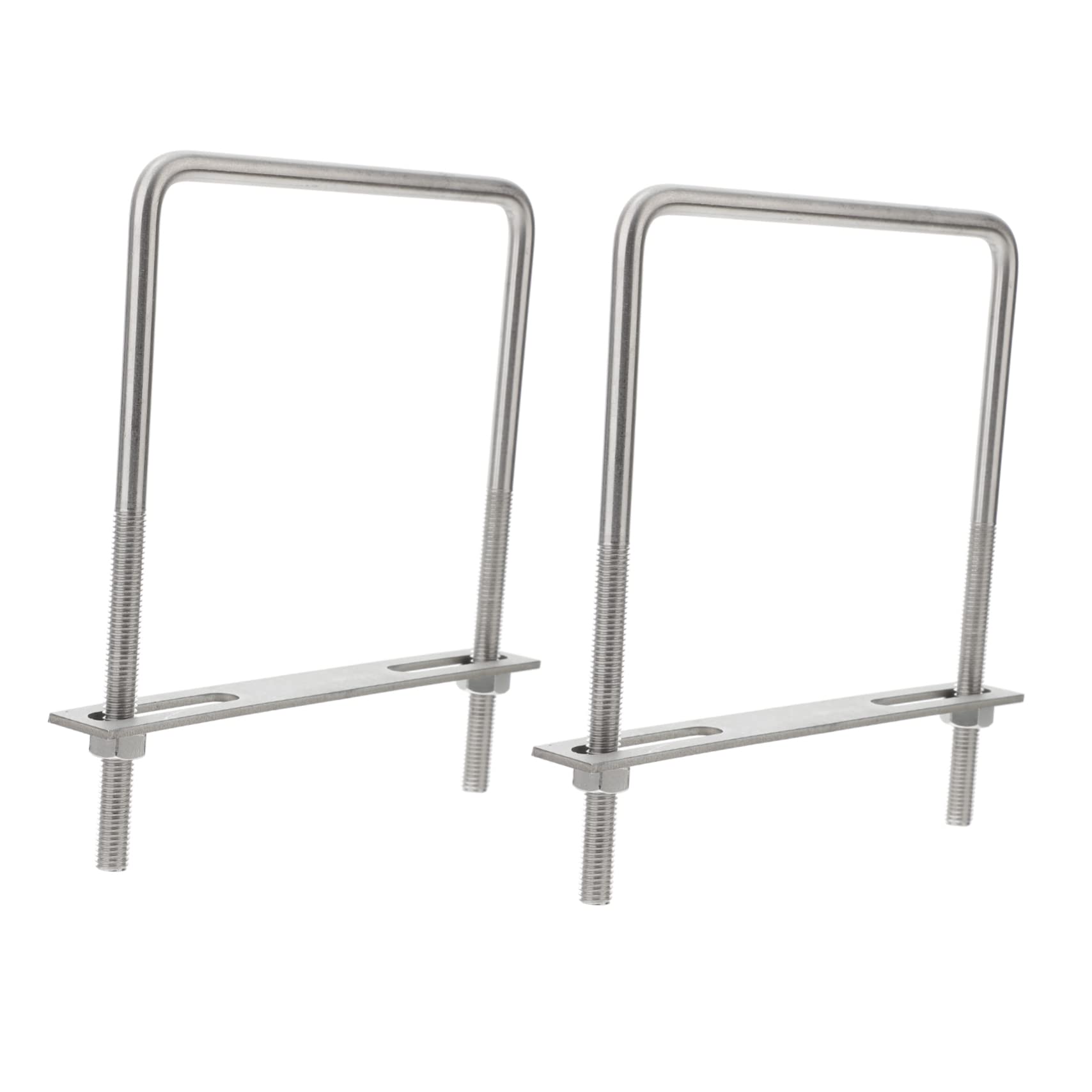 STOBAZA 2Pcs Stainless Steel U Bolt Right Angle U Tube Clamps for Automotive and Plumbing Applications High Hardness Stable Performance No Drilling Required