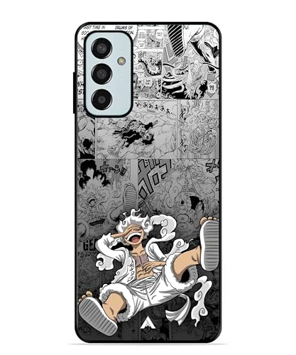 Image of Premium Anime 2 Case for Samsung Galaxy M13 4G (Glossy Finish) Soft-Touch Metal TPU Back Cover, Shockproof, Designer, Aesthetic Mobile Phone Case