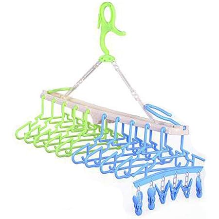 Amazon Tokyo Luna 赤ちゃん10連ハンガー 赤ちゃんハンガー 子供ハンガー 10連 ベビーハンガー ベビーキッズ用10連ハンガー キッズハンガー 洗濯ハンガー ハンガーラック 取り外し 折り畳み 10連ハンガー グリーン ブルー ベビーハンガー ベビー マタニティ 通販