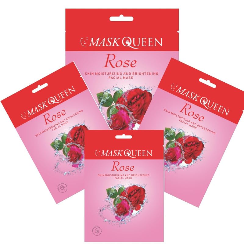 Beauty Skin Toning & Pigmentation Removal Facial Sheet Mask (Rose) Suitable For All Skin Type Women & Men Pack Of (04) 80 ml