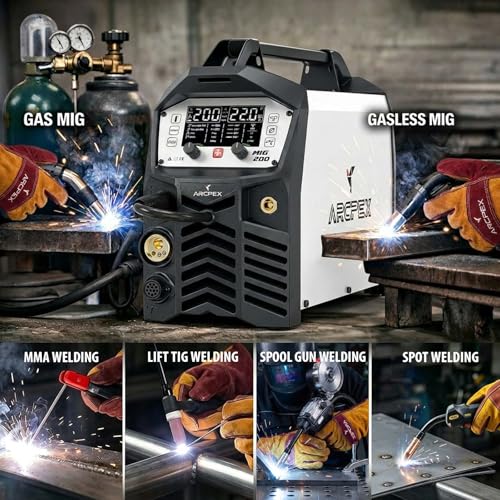 ARCPEX MIG200 6-in-1 Synergic Welder