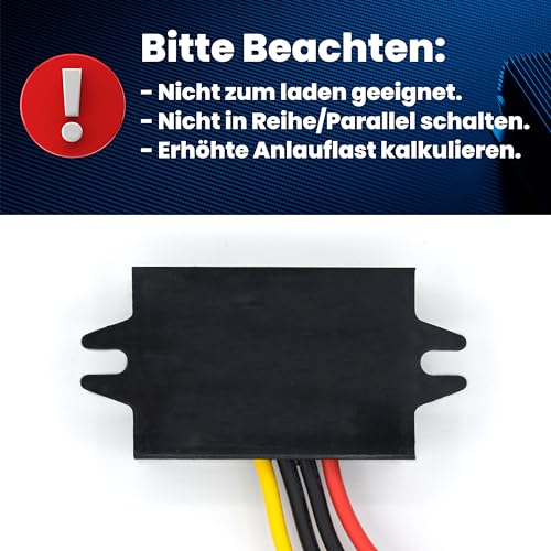 Bauer Electronics | DC-DC 18V-36V zu 12V Spannungs-wandler 5A 60W | Spannungs-regler 24-V 12-V Netzteil Strom-adapter Spannungs-stabilisator Spannungs-begrenzer LKW Step-down Buck Converter Volt