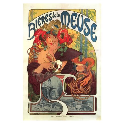 Toile de bière moderne ARTICULOZY décoration murale cuisine et bar maison