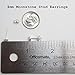 Kathy Bankston Handmade Rainbow Moonstone Stud Earrings for Women and Girls, 4mm Round Bezel 925 Sterling Silver