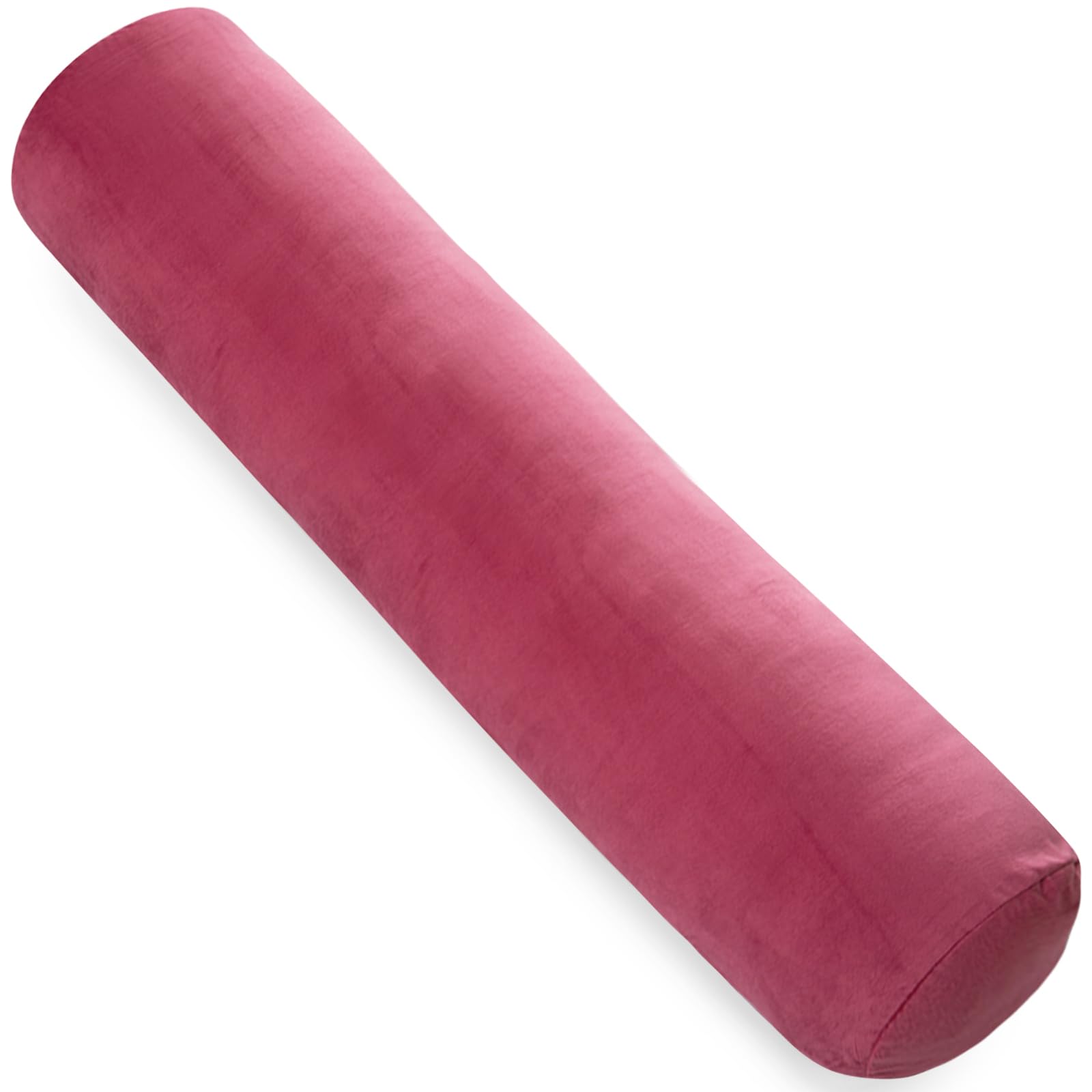 AS AWESLING Body Pillow for Adults, Full BodyPilllow for sleeping, Long Round Cervical Pillow, Bolster Pillow, Side Sleeper BodyPillow with Cover (RED, 120 x 20 CM) โ image 1