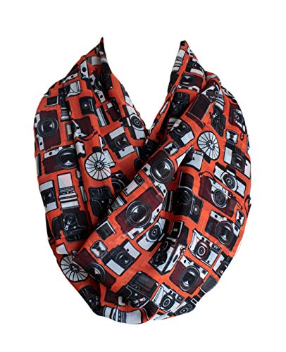 Etwoa Camera Infinity Scarf Circle Loop Scarves2