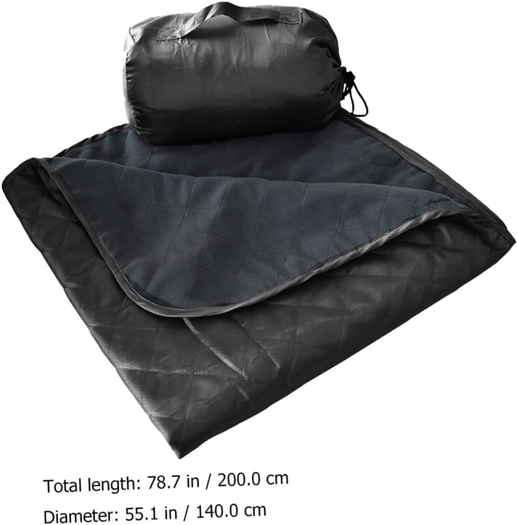 Outdoor Camping Blanket and Warm Fleece Nap Blanket Waterproof Moisture-Resistant Portable Picnic Mat for Hiking and Beach Use