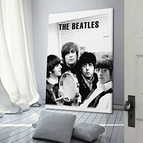 SHUPSY Poster décoratif sur toile The Beatles Black White – Poster mural et photo d’art moderne pour chambre à coucher – 20 x 30 cm - Les Beatles, Paul McCartney, John Lennon, RIngo Starr, George Harrison SHUPSY Poster décoratif sur toile The Beatles Black White - Poster mural et photo d'art moderne pour chambre à coucher - 20 x 30 cm – Image 4