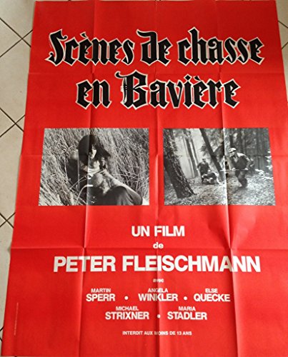 Affiche originale Peter Fleischmann Scènes de Chasse en Bavière 1969 rare