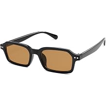 Trendy Rectangle Sunglasses for Women Men Retro 90s Narrow Sunnies AR82268