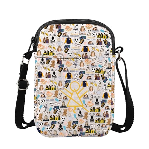 G2TUP Horror TV Show Crossbody Bag Antler Queen Gifts There's No Book Club Gifts Distressed Symbol Shoulder Bag