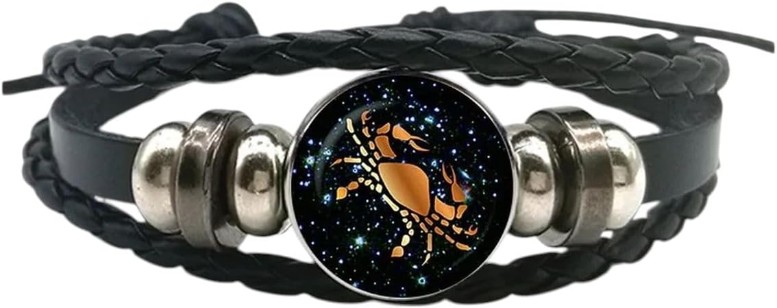 New 2026 12 Zodiac Signs Bracelet For Men Women Virgo Scorpio Aries Taurus Rope Bracelets Birthday Gift Jewelry Fashion Accessories Creative
