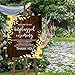Sunflowers Rustic Welcome Wedding Sign Personalized Wedding Signage Customized with Your Names and Dates Baby Shower Anniversary Party Funeral 18