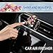 ORIESSE Flower Car Decor,Cute Dasiy Bird Vase Car Air Freshener Vent Clip,Bling Alloy Colorful DashBoard Vent Decorations Aesthetics for Women,Refillable Aroma Diffuser