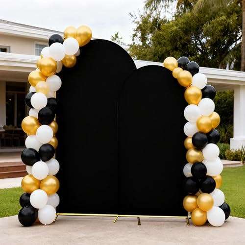 Black Arch Backdrop Cover 7.2 and 6FT for Party Halloween - image 7