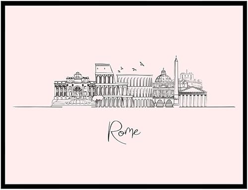 Vista 252 de TJ Originals - Barcelona, Madrid y España vistas de la ciudad, arte de pared ilustrado a mano, decoración de pared de sala de estar - Pósteres