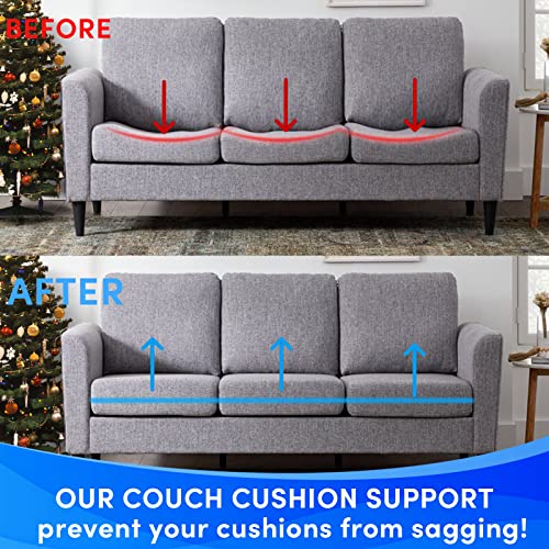 Couch Cushion Support For Sagging Seat, Under Couch Support Board, Saggy Sofa Cushion Support, Firmer Abs Board Cushion Support, Thicker Furniture Couch Slats Seat Saver, 17X66 Inch #TOP1