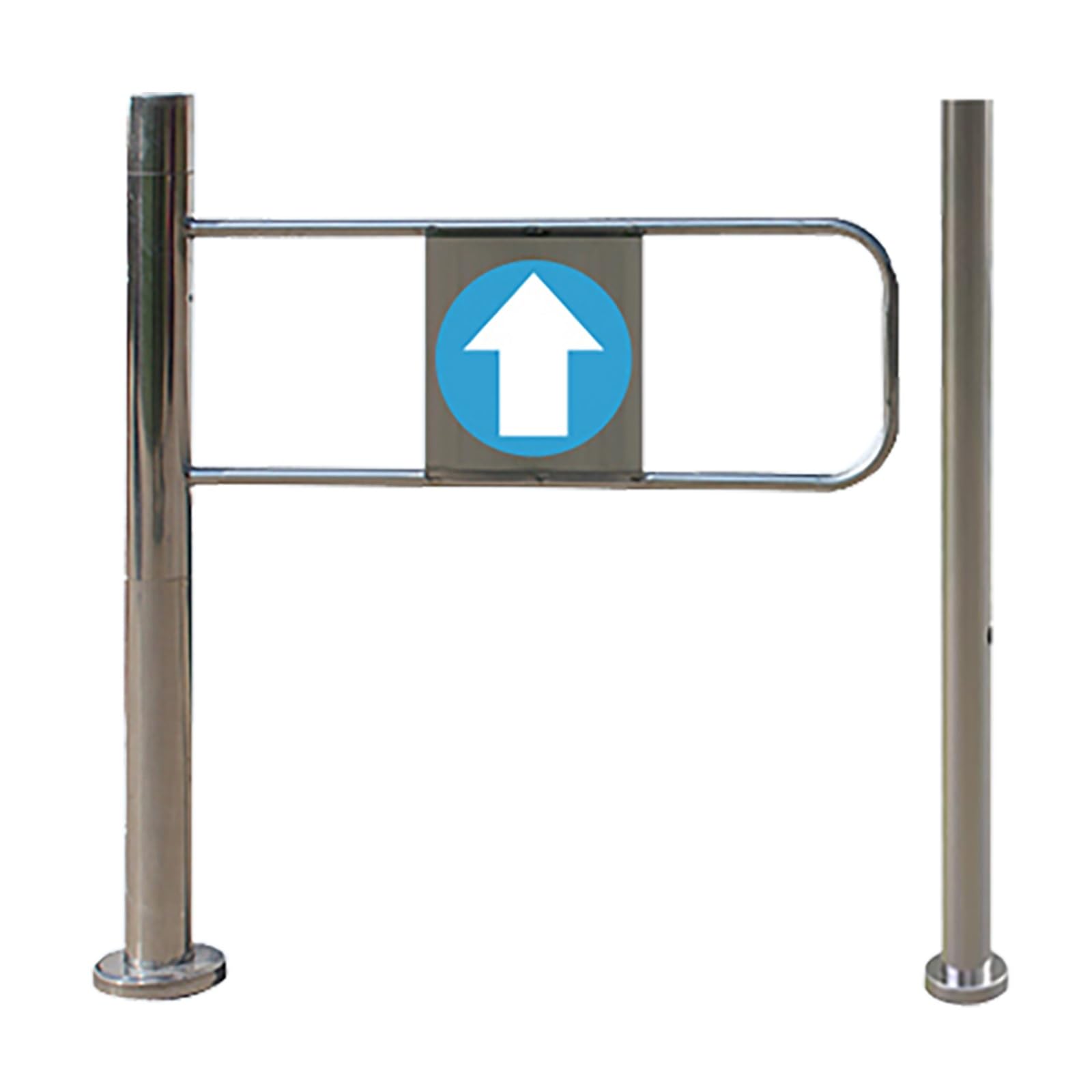 Aioneer Swing Gate With Automatic Closure, Stainless Steel Barricade For Pedestrian Access Control-Left-100cm/39.4in