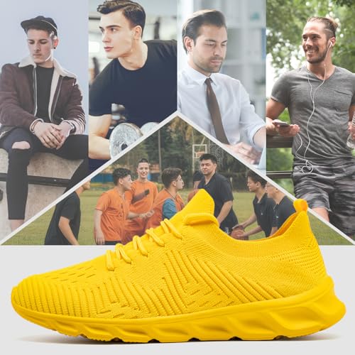 Image of Running Shoes for Men Non Slip Tennis Gym Sneakers Lightweight Breathable Mesh Athletic Shoe Comfortable Casual Workout Walking Shoe for Outdoor Travel Work and Daily Use