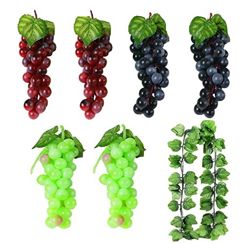 Yardwe 6 Stück Künstliche Pflaumen - Lebensechte Deko Früchte Für Vasen
